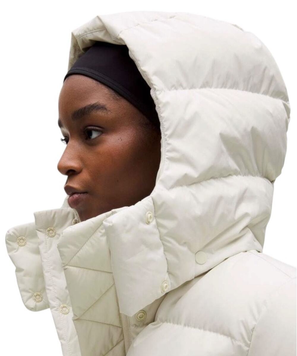 Lululemon *Hood Only* Wunder Puff Goose Down Jacket/Vest Replacement Hood White